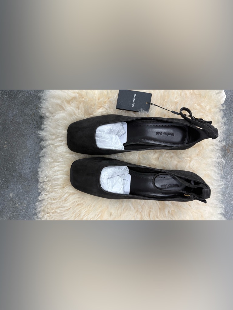 Massimo Dutti Heeled Shoes With Square Vamp 100% Goat Leather — image 5 of 6